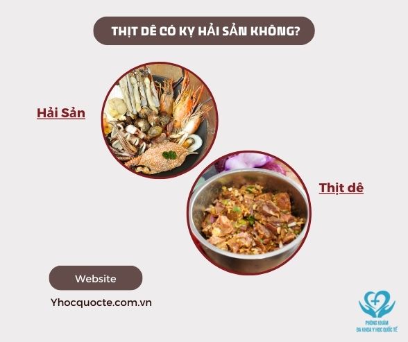 thịt dê có kỵ hải sản không